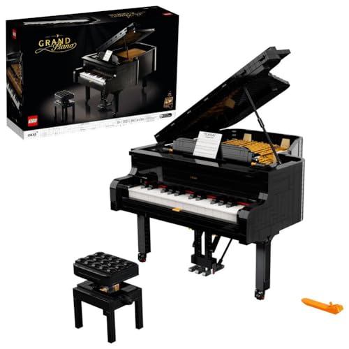 LEGO Ideas Grand Piano 21323 Set for Adults – Collectible Home Décor and Gift for Music Lovers with Motor Functions