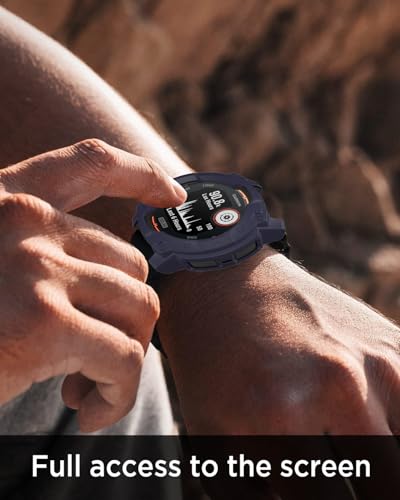 Funda resistente compatible con Garmin Instinct 3 Solar de 45 mm accesorio anticaídas suave 5