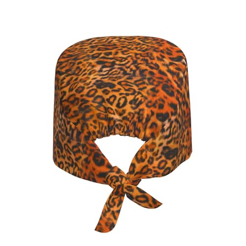 Image of Working Cap Scrub Cap with Sweatband Adjustable Unisex Women Tie Back Hat Nurse Surgical Caps
