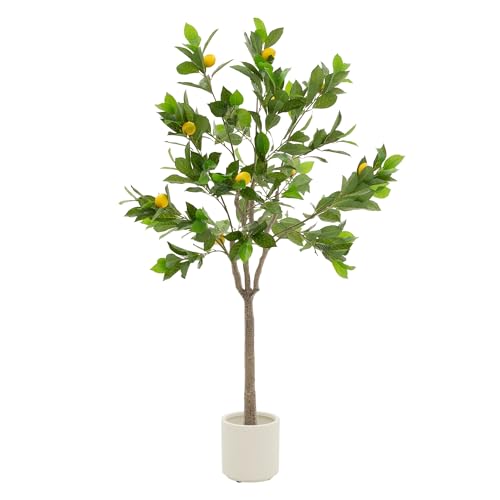 Facile da pulire e durevole: questo albero di limone artificiale non richiede acqua o luce solare e rimane verde e decorativo. Ideale per ambienti con poca luce. La polvere può essere facilmente rimossa con un panno umido se necessario, la soluzione perfetta per decorare senza stress.
