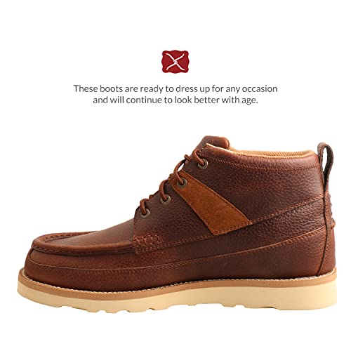 Image of Twisted X Men's Wedge Sole Shoes Moc Toe Grey 9 EE US