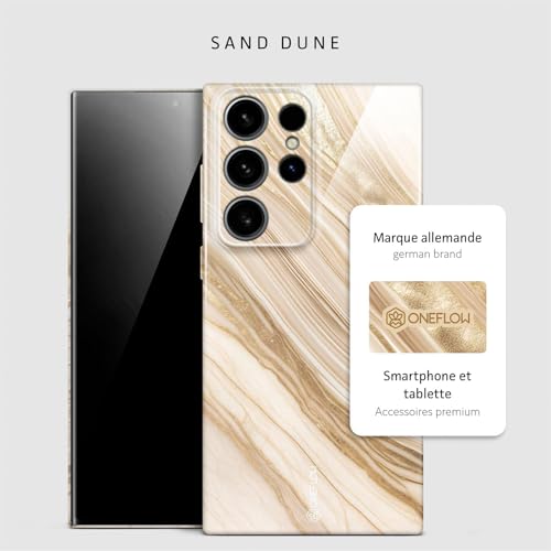 Coque rigide Samsung S24 Ultra premium marbre doré paillettes Bliss - 4