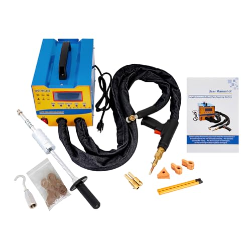 LYNICESHOP 3000W Dent Repair Machine, 110V Spot Welder Dent Puller, Stud Welder Dent Repair Kit, 7 Models Spot Welding Machine for Car Body Dent Repair