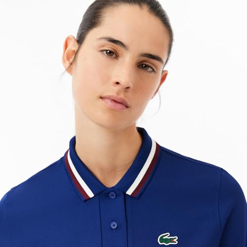 Lacoste Women's Sport Uv Protect Stripe Collar Tennis Polo Shirt2