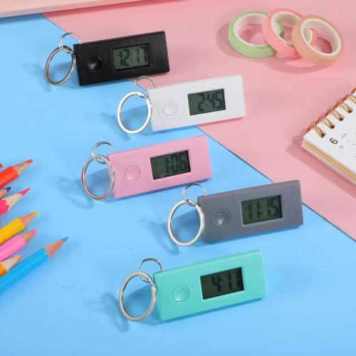 Reloj digital silencioso Alasum en pack de 5 unidades con diseño triangular y luz 6