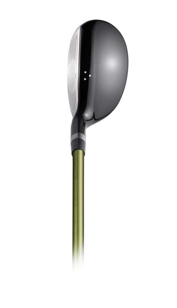 Lind Golf MiHy Square Black Left Hand Hybrid Rescue Wood, Graphite Shaft, Regular Flex, 4