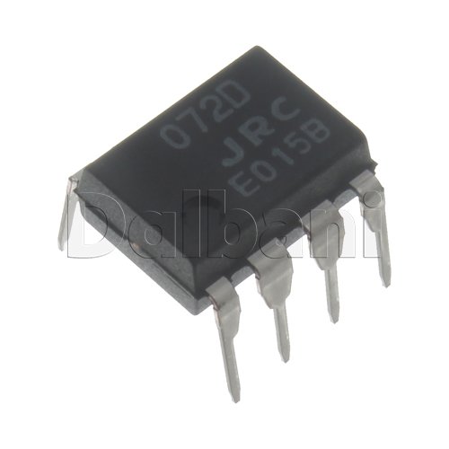 NJM072D Original New JRC Dual Channel Operational Amplifier 2CH 5MHz DIP8 Vehicle Amplifier