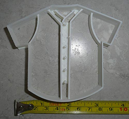 BASEBALL JERSEY WITH DETAILS TEAM OUTFIT UNIFORM ATHLETIC WEAR MLB SPECIAL OCCASION COOKIE CUTTER BAKING TOOL 3D PRINTED MADE IN USA PR2541