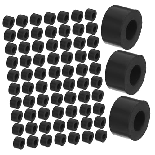 SEWACC 100pcs Rubber Vibration Dampers Spacers Outer Diameter x Inner Diameter x Thickness Shock Absorbing Grommet for Machinery Vibration Foot Pad