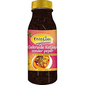 Faja Lobi Gekruide Ketjap zonder peper 250 ml