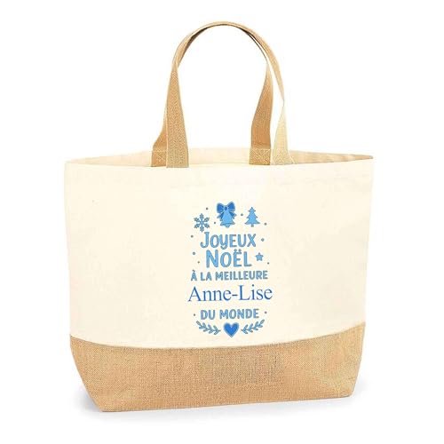 Sac shopping humour Noël pour le bureau et les courses