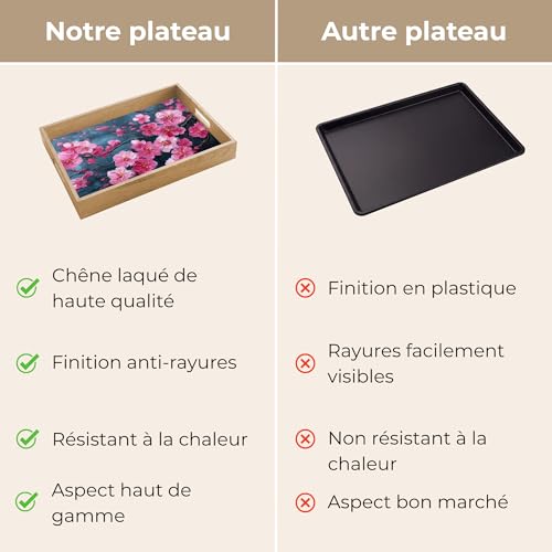 Plateaux service decoratif de table pour dejeuner au lit - 8