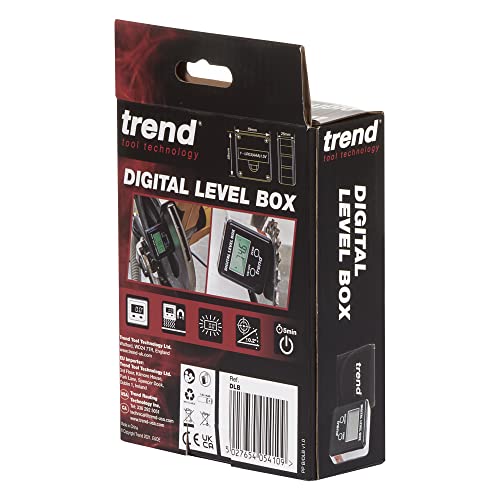 Trend Digital Level Box and Angle Finder, Magnetic Base and Backlit LCD Display for Table Saw, Miter Saw and Blade Angle Setup, Black, DLB by TREND - Image 3