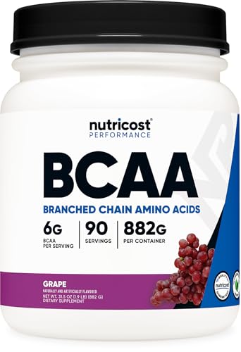 Nutricost BCAA �p�E�_�[ 90�H�� (�O���[�v��) 2:1:1�A��GMO�A�O���e���t���[