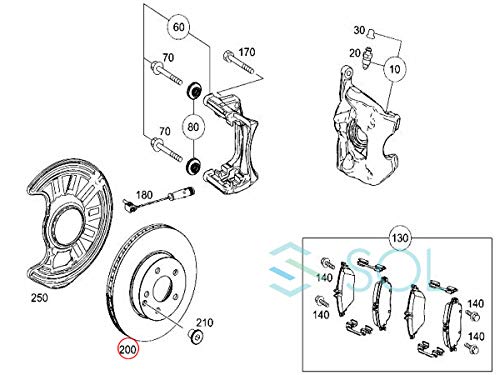 Amazon | ベンツ W176 W246 フロント ブレーキローター ブレーキ