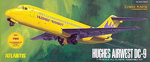 Hughes DC-9 Airliner 1/72 Atlantis maquette avion vintage pour diorama de salon