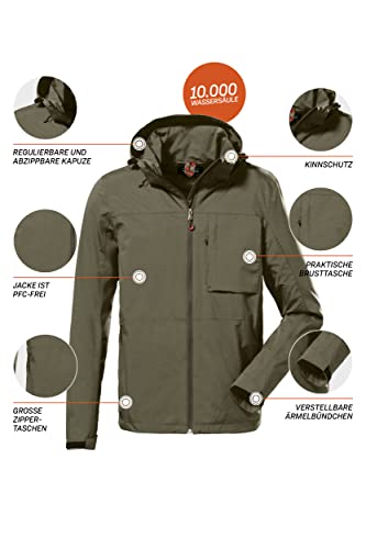 killtec KOS 106 MN JCKT heren Functioneel jack/outdoorjack met afritsbare capuchon - Afbeelding 4