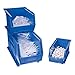 Akro-Mils 30250 Blue Stackable Bin, 7" High 16.5 in W x 7 in H x 14.75 in D