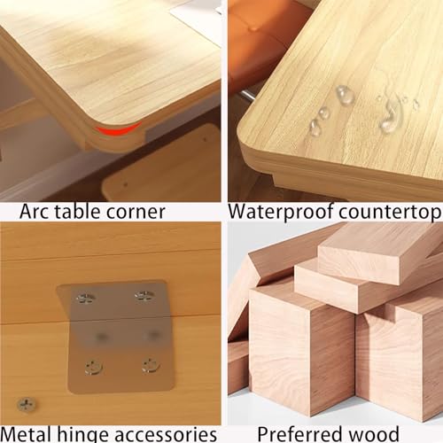 Table pliante murale gain de place avec abattants pour studio moderne - 6