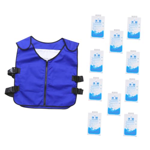 Veste pour homme rafraîchissante et gilet de refroidissement réfléchissant bleu