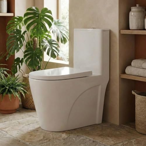 Vaso Sanitário Branco Monobloco Caixa Acoplada Privada Barcelona