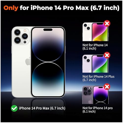 Image of iPhone 14 pro max Magsafe Hard Back Case | Matte Design & 360 Protection | Military-Grade Apple iPhone 14 pro max Cover | Strong Magnet Back - Blue