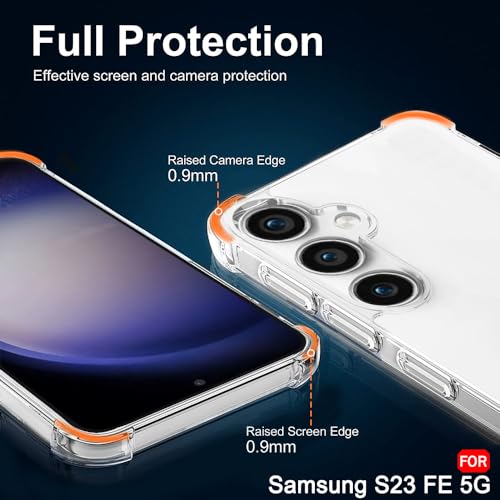 Image of TheGiftKart Transparent Crystal Clear Back Cover Case for Samsung Galaxy S23 FE 5G | Shockproof Soft TPU Case | Cushioned Edges for Ultimate Protection Back Cover Case (TPU, Transparent)