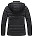 TDYPCI Women's Waterproof Puffer Jacket Quilted Warm Winter Coat Ultra Light Weight Short Down Jacket
