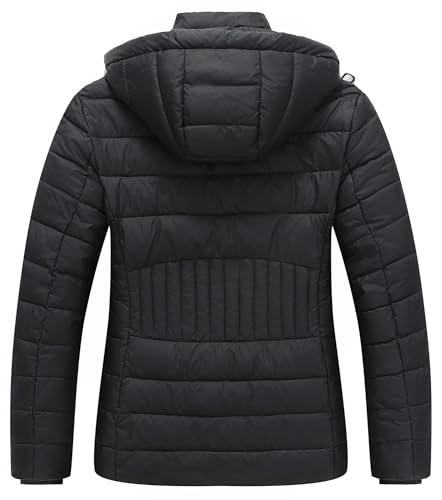 Women's Waterproof Puffer Jacket Quilted Warm Winter Coat Ultra Light Weight Short Down Jacket2