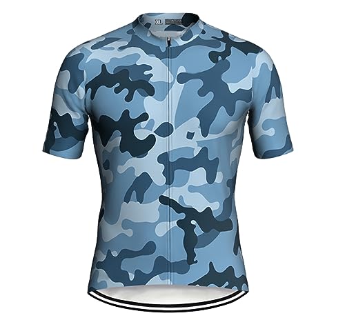 Maillot vélo homme à manches courtes pour éviter la chaleur durant le cyclisme de route