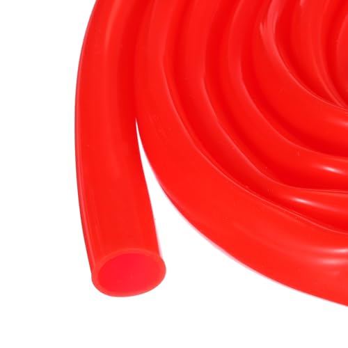 Image of 1m(3.3ft) 16mm(5 /8 inch) ID x 19mm(3 /4 inch) OD Silicone Tubing Red Industrial Plastic Tubing Pure Silicone Hoses for Pump Siphoning Draining Irrigation Brewing