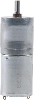 GRESIK Variable Reduction High Torque dc Motor, Small Motor, dc Motors, micromotor, Low RPM dc Motor, Low RPM Motor, JGA25-370 High Torque Gear 6V Geared Electric (Color : Without Base, Size : 77rpm)