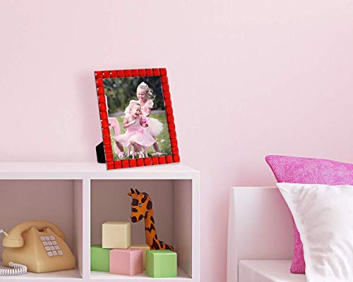 Isaac Jacobs Decorative Sparkling Red Jewel Picture Frame, Photo Display & Home Décor (8X10, Red) #TOP5