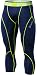 TM-P15-NVCZ_Large Tesla Men's Compression Capri Shorts Baselayer Cool Dry Sports Tights P15