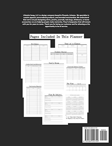 Biology Teacher Academic Planner 2019-2020: Weekly Lesson Planner Notebook for Biology Teachers, Educators, Homeschool | Academic Year Lesson Plan and Record Book (Academic Planners 2019-2020) - Image 2