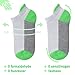 Sunew Toddler Socks Girls, 6 Pairs Boys Ankle Athletic Socks for Big Little Kids Half Cushioned Daily Low Cut Socks,6-Pair Green 5-8 Years