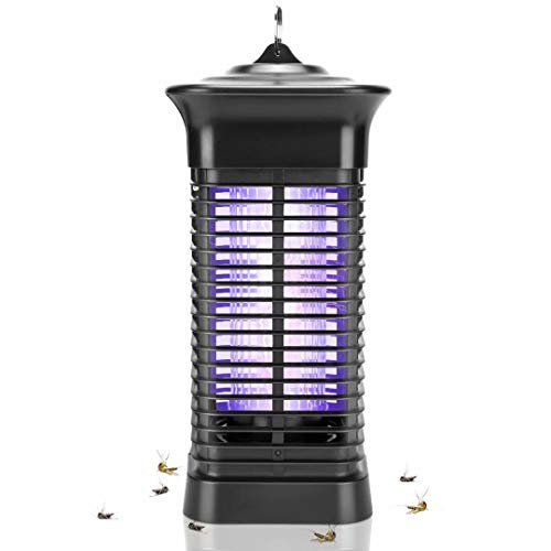Bug Zapper, 4000V High Powered Electric Mosquito Zapper, Fly Trap for Indoor and Outdoor, Waterproof Mosquito Killer with 15W Mosquito Light Bulb for Home, Bedroom, Kitchen, Office, Backyard, Patio