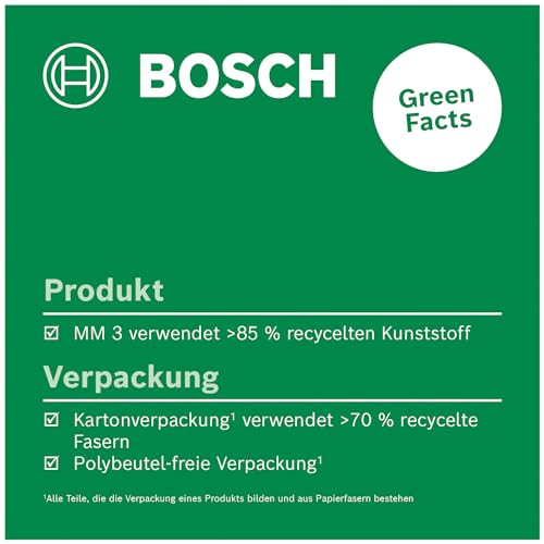 Bosch Universalklemme MM 3 (mit Klemmbereich 3–70 mm und Höhenverstellung bis 60 mm für schnelle und flexible Positionierung von Kreuzlinienlasern, im Karton)