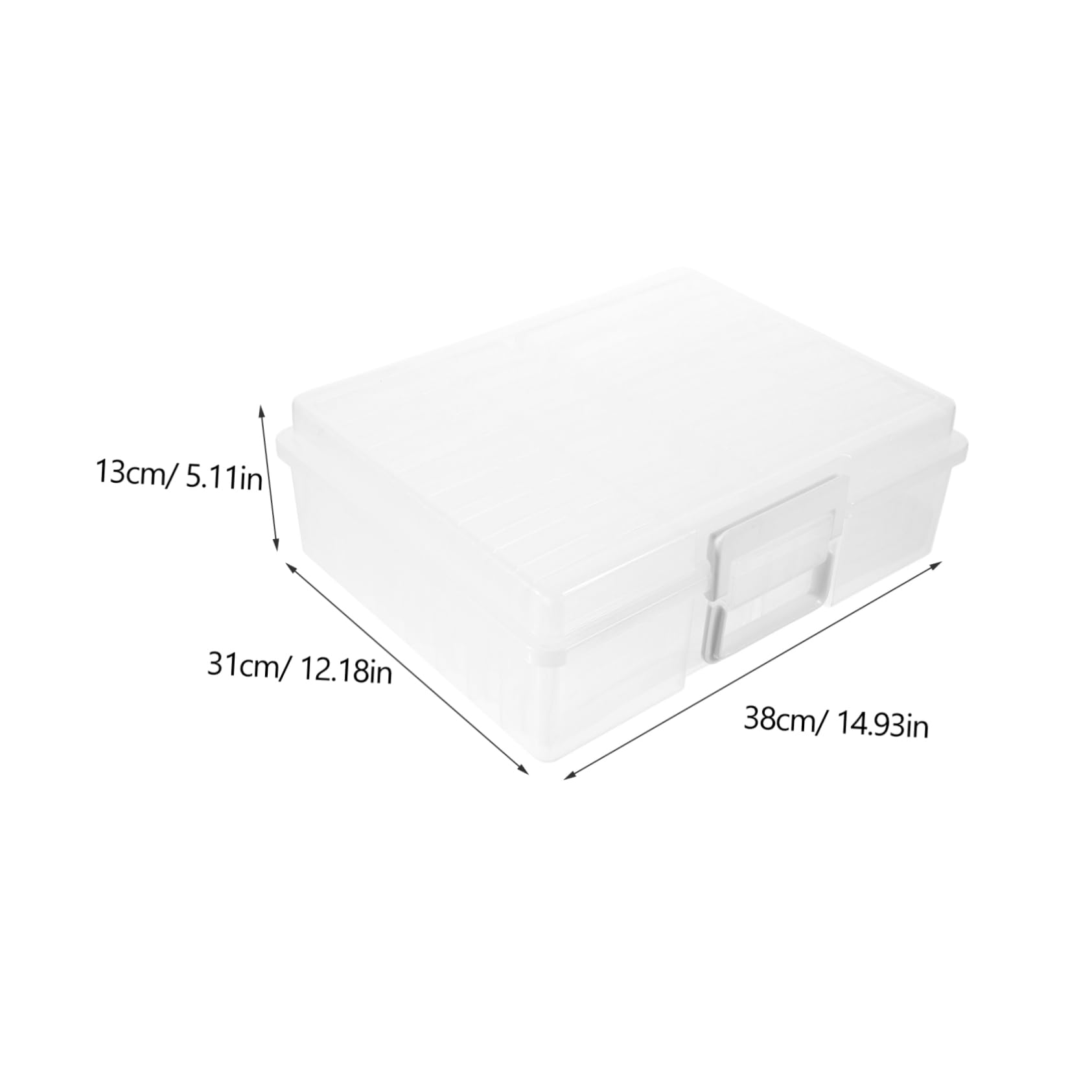 Unomor 1 Set Box Pp Photo Case Greeting Card Organizer Photos Carry Case Photos Holding Case Transparent
