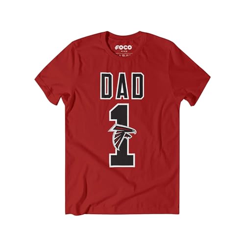 Image of FOCO NFL Mens NFL Team Logo Tee Shirt #1 Dad T-Shirt