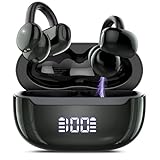 Cuffie Bluetooth 5.4, Auricolari Open Ear Cuffie Clip-On, 48 Ore Cuffiette Conduzione Osse...