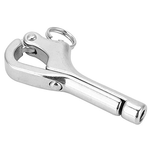 Aramox Mousqueton, Dégagement Rapide en Acier Inoxydable, Crochet de Laisse Résistant à la Corrosion, 4 Pouces pour la Voile et la Navigation de Plaisance (AramoxKHNb-02)