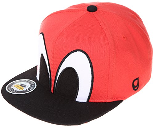 PANCOAT Bigeyes Colorcombination Snapback Cap (Scarlet O Red) Kpop Street Fashion