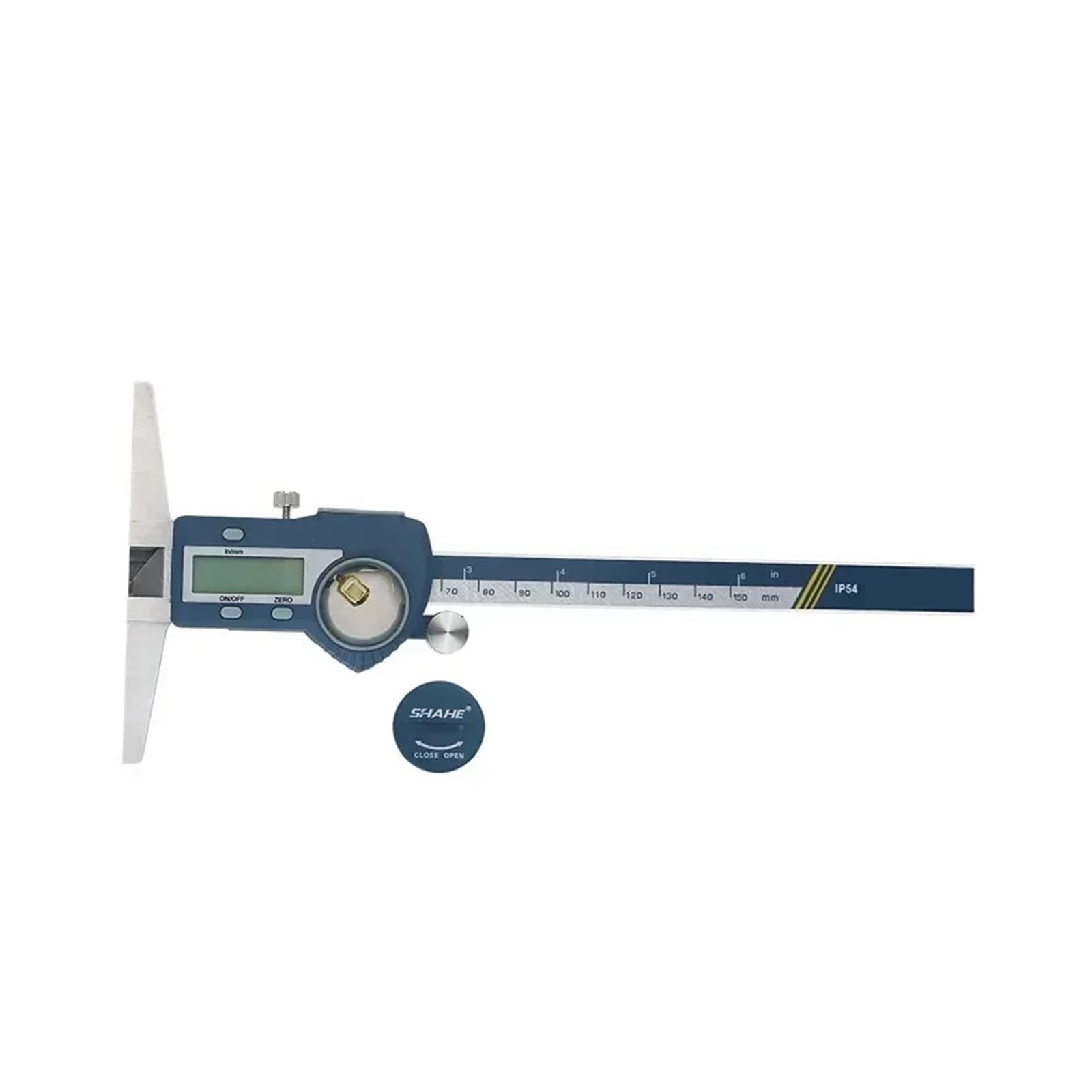 Mikrometer-Set, Tiefenmessschieber-Mikrometer 150/200/300 mm Digitaler Messschieber Edelstahl Elektrischer digitaler Tiefenmesser für Heimwerker/Haushalt(0-200mm)