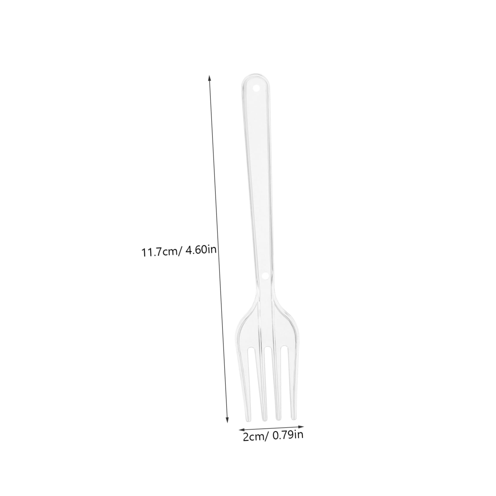 Beavorty 100pcs Plastic Forks Party Home One-time Dinner Forks Salad Utensils Lightweight Easy to Carry