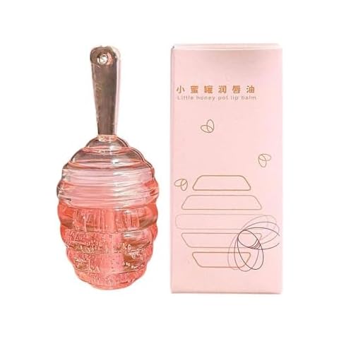 PLGEBR Hydrating Lip Oil,High Shine Honey Lip Oil,Long Lasting Moisturizing Lip Glow Oil,Non Sticky Lip Gloss,Dilute Lip Lines Anti Dry Cracking Lip Oil Lip Plumper Lip Gloss Cover