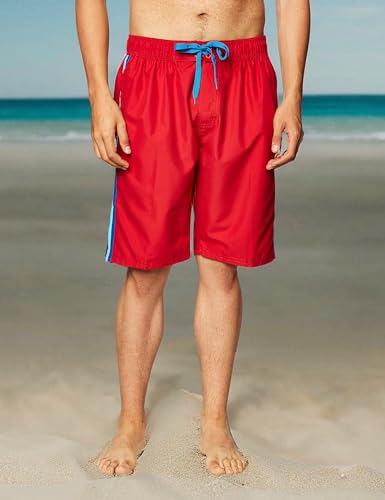 Image of Kanu Surf Men's Big Viper Extended Size Stripe Swim Trunk