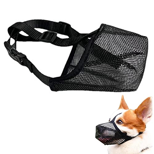 Focinho de Cão - Focinheiras cobertas de malha macia com alças ajustáveis | Focinho de cachorro leve