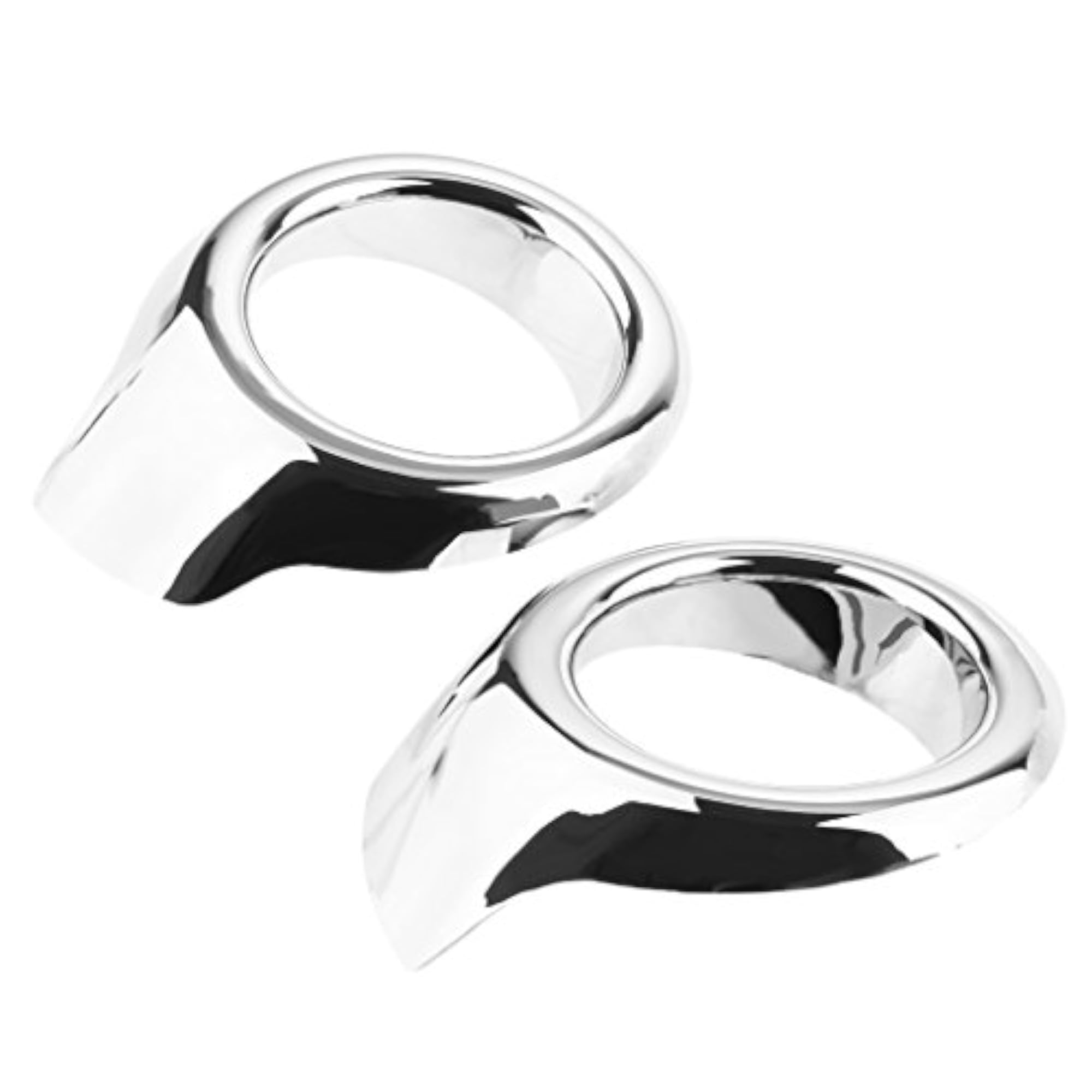 2 Pieces Front Fog Light Eyebrows Cover Circle Trim for Ford EcoSport