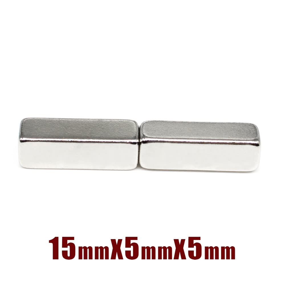 5/10/20/50/100/150PCS 15x5x5 mm Quadrate Rare Earth Neodymium Sheet 15 * 5 Block Permanent 15x5x5mm 15 * 5 * 5 Magnets(20PCS)